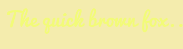 Image with Font Color F2FB78 and Background Color F4ECAD